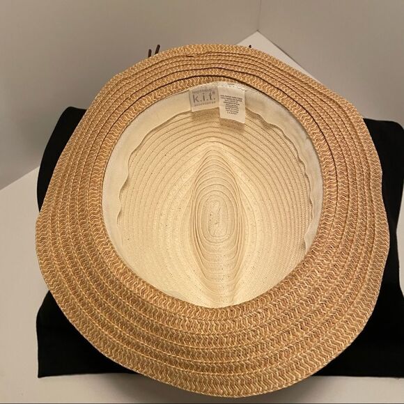 Panama Sun Hat Two Tone with Tie - Picture 6 of 7
